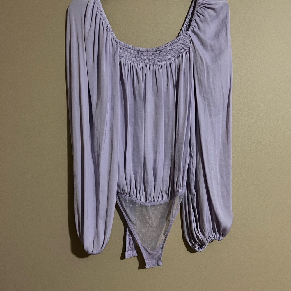 Free People Lavender Bodysuit